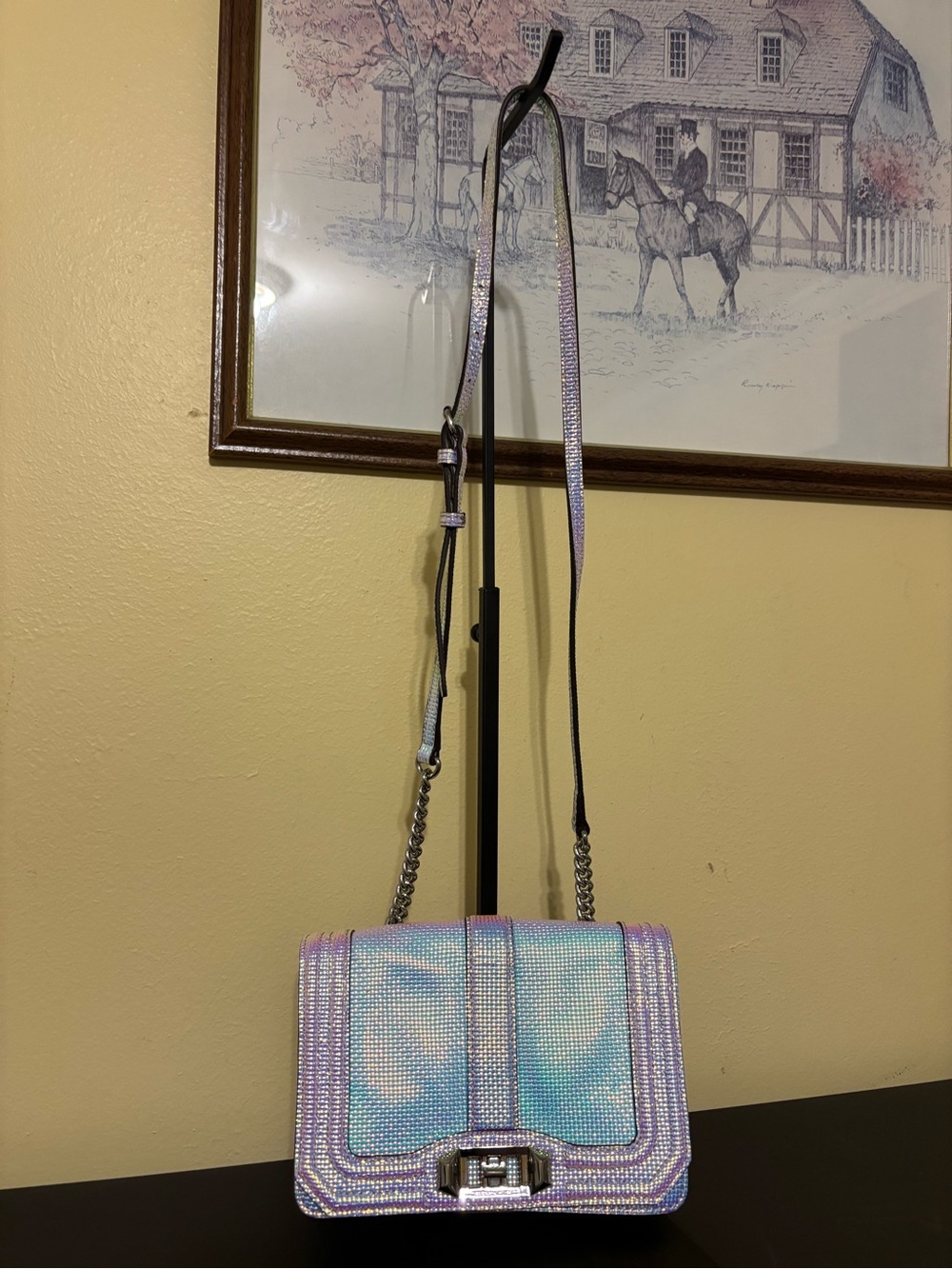 REBECCA MINKOFF  Crossbody Shoulder Bag Iridescent RARE! - Picture 3 of 7